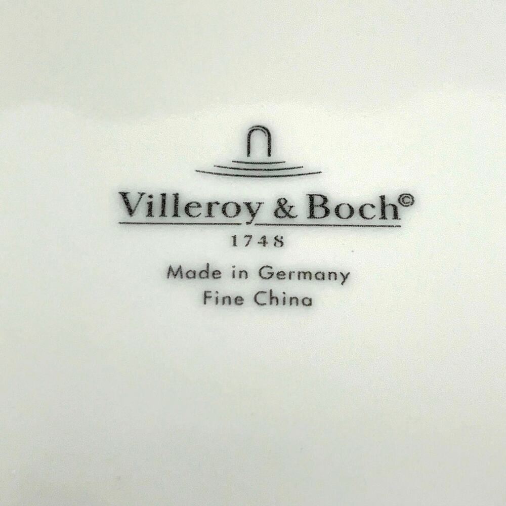 Villeroy & Boch Cottage Fine China Rimmed Soup Bowl Plate. Set of 2 - Picture 7 of 8